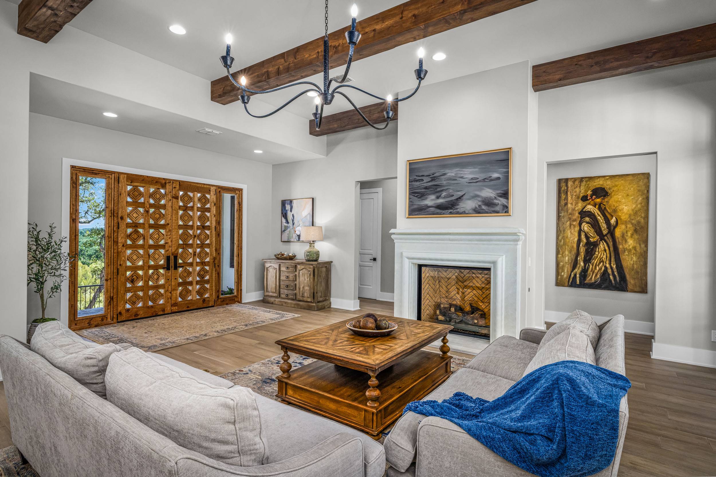 custom built home in Central Texas Hill Country